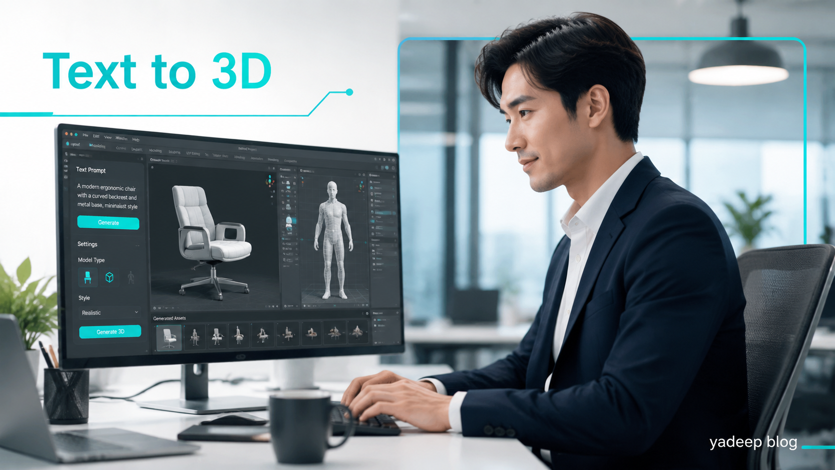 ภาพ: Text-to-3D — พิมพ์ข้อความแล้วได้โมเดล 3D ทันที